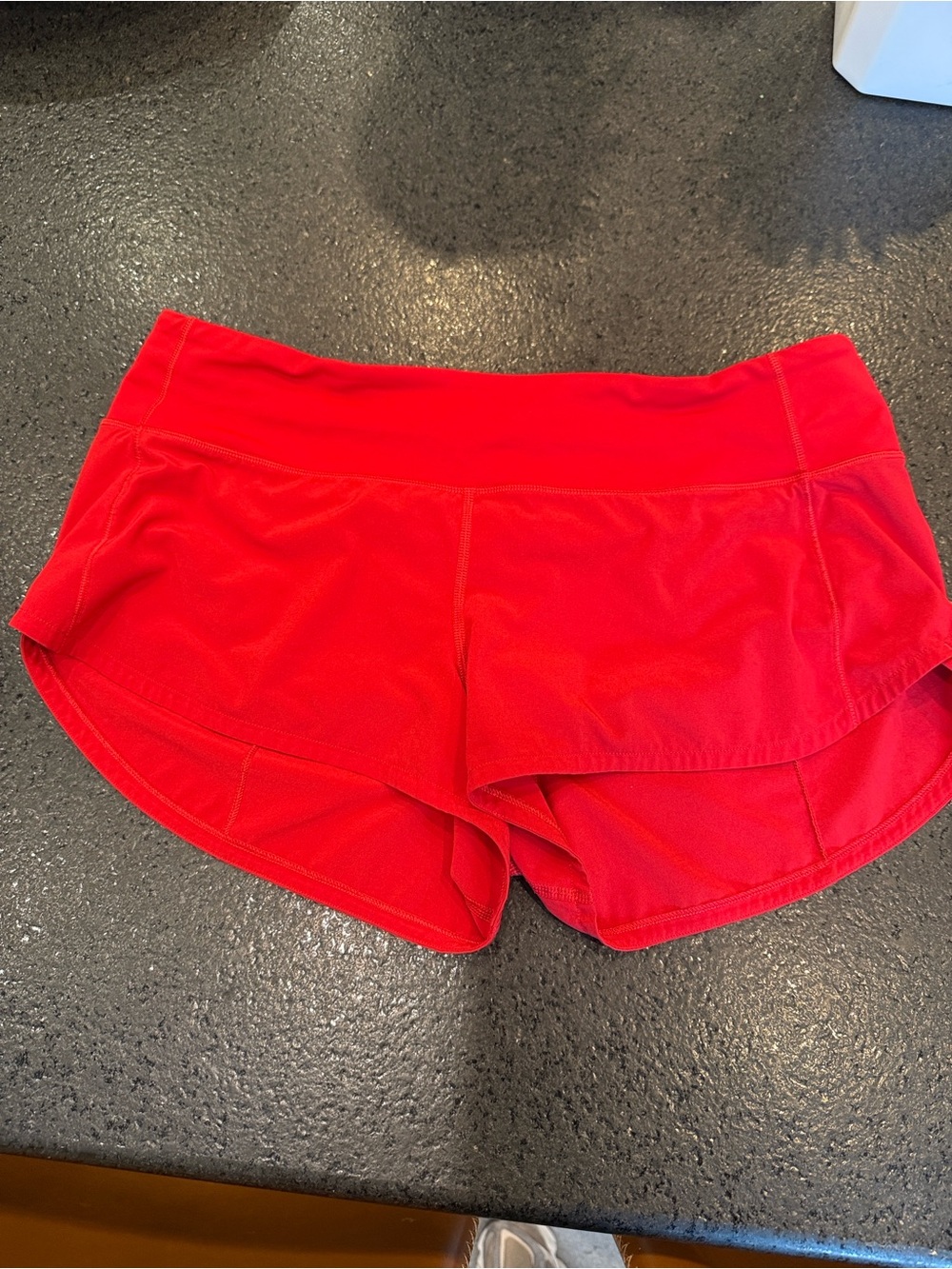 lululemon athletica Bright Red Athletic Running Shorts
